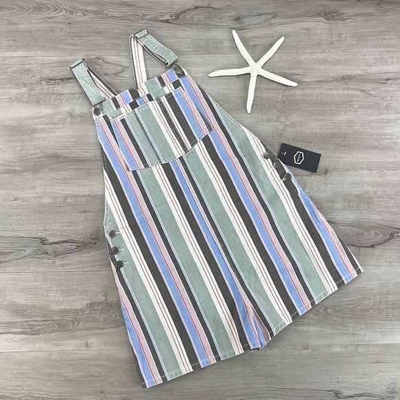 🔆RVCA🔆TOWNHOUSE ROMPER OVERALLS - Picture 2 of 14